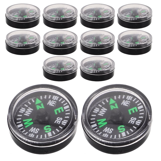 12pcs Plastic Compass For Outdoor Activities 20mm Accurate Direction Guide For Hiking Camping And Survival Lightweight And Portable For Kids Adults