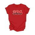 thumbnail image 1 of 306 Regina Saskatchewan Canada Code Régional Skyline de la Ville Cadeau - T-Shirt Unisexe - Inspired X, 1 of 1