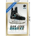 thumbnail image 3 of NHL San Jose Sharks - Drip Skate 21 Wall Poster, 14.725" x 22.375", Framed, 3 of 3