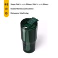 thumbnail image 4 of RTIC 20 oz Ceramic Lined Insulated Essential Tumbler, Leak-Resistant Lid, Emerald Green Metallic, 4 of 6