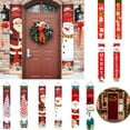 thumbnail image 1 of Feliz Navidad, Pancartas para Puertas, Letreros para Porches, Pancartas Colgantes, Banderas Navideñas, Paredes Del Hogar, Decoración para Interiores y Exteriores, Fiestas Navideñas., 1 of 6
