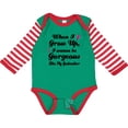 thumbnail image 3 of Inktastic Gorgeous Like My Godmother Girls Long Sleeve Baby Bodysuit, 3 of 5