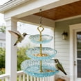 thumbnail image 4 of Halons Hummingbird feeder and bird bath | plastic outdoor hanging garden decor | weather-resistant dual-purpose design | easy to clean and refill | patio, backyard, porch suitable, 4 of 7