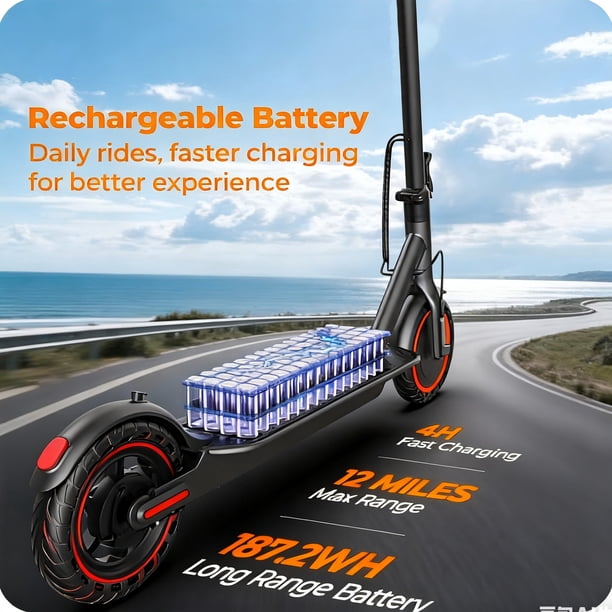 JOYHIS J078L Adult Electric Scooter, 350W Motor, 15-19 MPH Speed