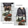 thumbnail image 6 of 16" Laptop Briefcase for Work Travel Laptop Shoulder Bag Carrying Handbag Laptop Case Old Train with Flowers, 6 of 8