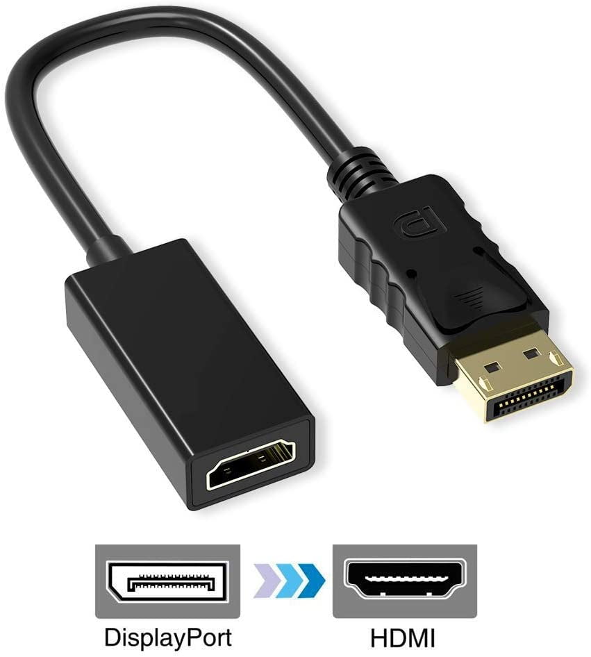 Displayport to HDMI Adapter, ABLEWE GoldPlated Displayport(DP) Male to