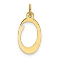 thumbnail image 3 of Diamond2Deal 14K Yellow Gold Letter O Initial Charm Pendant for Women, 3 of 6