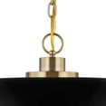 thumbnail image 4 of Nuvo Lighting Colony 1 Light Large Pendant Matte Black with Burnished Brass, 4 of 4