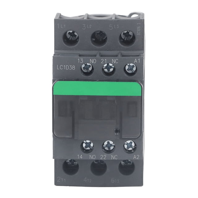 38A 1NO 1NC CA Contactor, Contactor Eléctrico De Alto Voltaje Para Control Industrial, 380V, Con Bobina De Núcleo De Cobre, Contactos De aleación De Plata, Carcasa De PC