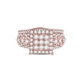 thumbnail image 2 of 14kt Rose Gold Round Diamond Bridal Wedding Ring Band Set 1 Cttw, 2 of 4