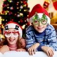 thumbnail image 2 of Bearachild Adornos navideños 2022 gafas de Navidad marco regalo para niños adultos Santa muñeco de nieve gafas Navidad decoración 2022 Año Kits de decoración para fiestas No.02, 2 of 6