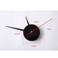 thumbnail image 3 of 2 3d wall clock  creative acrylic wall clock diy clock mute wall sticker clock factory supply 40cm black, 3 of 4