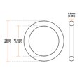 thumbnail image 3 of Unique Bargains O-Rings Nitrile Rubber 97.8mm Inner Diameter 115mm OD 8.6mm Width Round Seal Gasket 2Pcs, 3 of 3