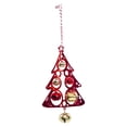 thumbnail image 1 of Christmas Window Christmas Bell Christmas Tree Pendant Christmas Decoration Pendant (Red+Gold Bell), 1 of 6