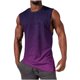 thumbnail image 1 of Hombres Moda Casual Impresión Suéter Cuello Redondo Tanque Deportivo, 1 of 3