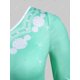 thumbnail image 3 of Talla grande Tallas de flores de manga larga. Rosegal Mangas largas de talla grande, 3 of 5