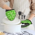 thumbnail image 6 of Pofeuu Green Cucumber Print Thickened Mini Silicone Oven Mitts Heat Resistant, Rubber Oven Mitt Gloves, Finger Pinch Grips, Pot Holder, Silicone Potholder, 6 of 7