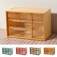 thumbnail image 3 of Tahtuvzn Storage Containers Clearance! Drawer-style Desktop Storage Box Jewelry Cabinet Partition Small Storage Box Drawer style Desktop Storage Box Jewelry Cabinet Partition Small Storage Box, 3 of 6