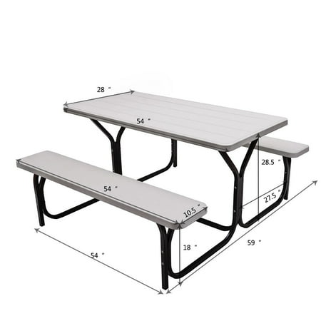 Picnic Table Bench Set Outdoor Backyard Patio Garden Party Dining