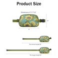 thumbnail image 2 of Sac Banane Graphique Tournesol Rétro - Sac de Taille Réglable Imperméable avec Design Floral Vintage, Léger pour Course et Randonnée, 2 of 4