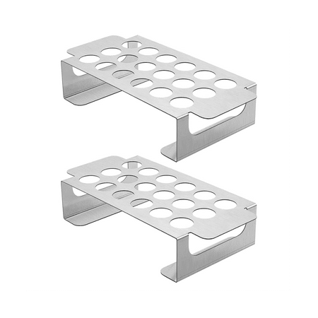 Griglia Porta Jalapeno Popper In Acciaio Inox Con 5 Spiedini - Per Grigliare Peperoni Ripieni, Spiedini Di Carne E Verdure, Lavabile In Lavastoviglie, Made In USA - 4