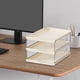 thumbnail image 1 of Organizador de archivos de escritorio Estante para archivos Archivos de periódicos Estantes Estante Papel multiusos White 3 Tier, 1 of 8