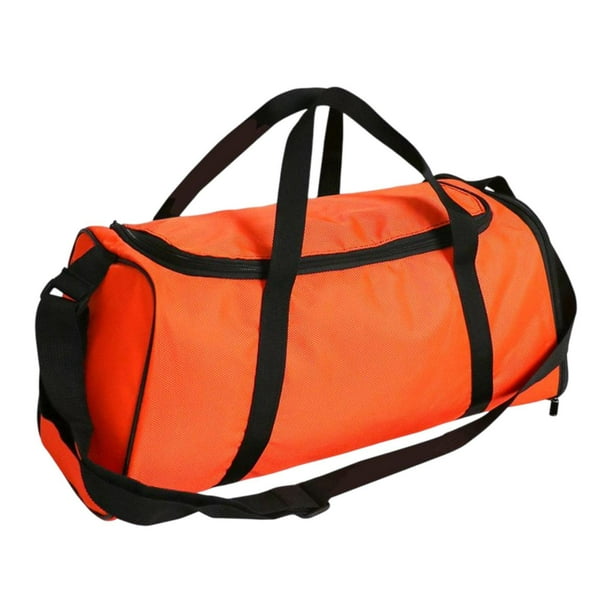 Bolsa de gimnasio, bolsa de viaje, bolso de mano de gran capacidad, ligera y portátil. Naranja