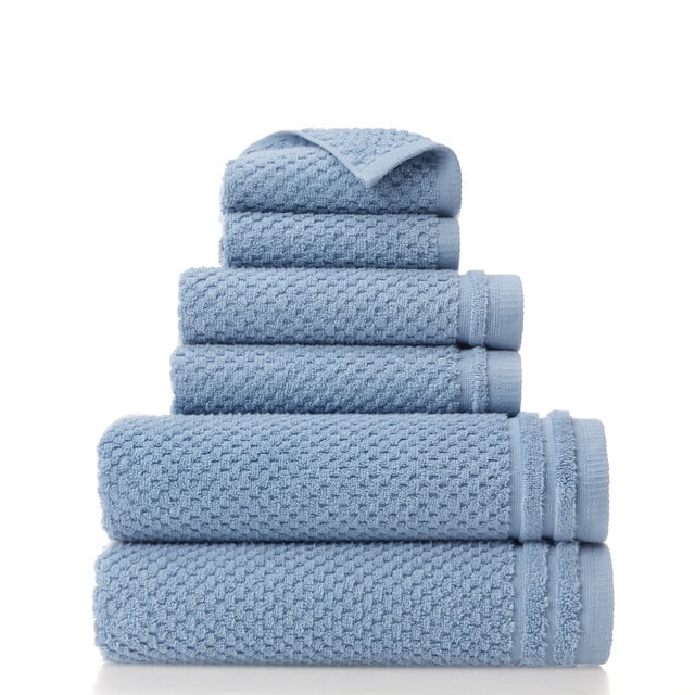 ImseVimse Hooded Towel and Mitten Set Blue