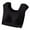 Black, variant on Women's Seamless T-Shirt Bra with Removable Padded Straps, Full Coverage Side Support, Wireless Push-Up Comfort for Everyday Wear