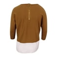 thumbnail image 2 of Style & Co. Women's Plus Size Layered-Look Sweater (Salty Nut, 2X), 2 of 2