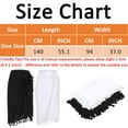 thumbnail image 2 of Beach Sarong Coverups for Women Chiffon Bathing Suit Wrap Skirt for Swimsuit, White, 2 of 7