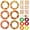 leaves, variant on 48 Sets Sunflower Wreath Craft Kits Summer Spring Daisy DIY Wreath Ornaments Make Your Own Paper Craft with Stickers for Party Decor Activities
