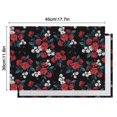 thumbnail image 5 of Pioneer Flower Floral Print Pattern Summer Placemats Table Placemats Set Of 6-Linen Kitchen Washable Placemats Table Mats 12x18 Inch Non-Slip Heat Resistant, 5 of 5