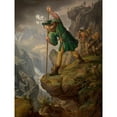 thumbnail image 2 of Franz Krammer 12x14 Gold Ornate Wood Frame and Double Matted Museum Art Print Titled - The End of the Chase (1829), 2 of 4
