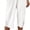 White, variant on BAKREP Womens Wide Leg Capri Pants Elastic Waist Casual Loose Lounge Trousers Summer Flowy Beach Vacation Clothes