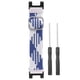 thumbnail image 1 of Correa de reloj inteligente trenzada de nailon suave, repuesto de 22mm, elástica y transpirable, compatible con Amazfit T Rex, azul y blanco, 1 of 5