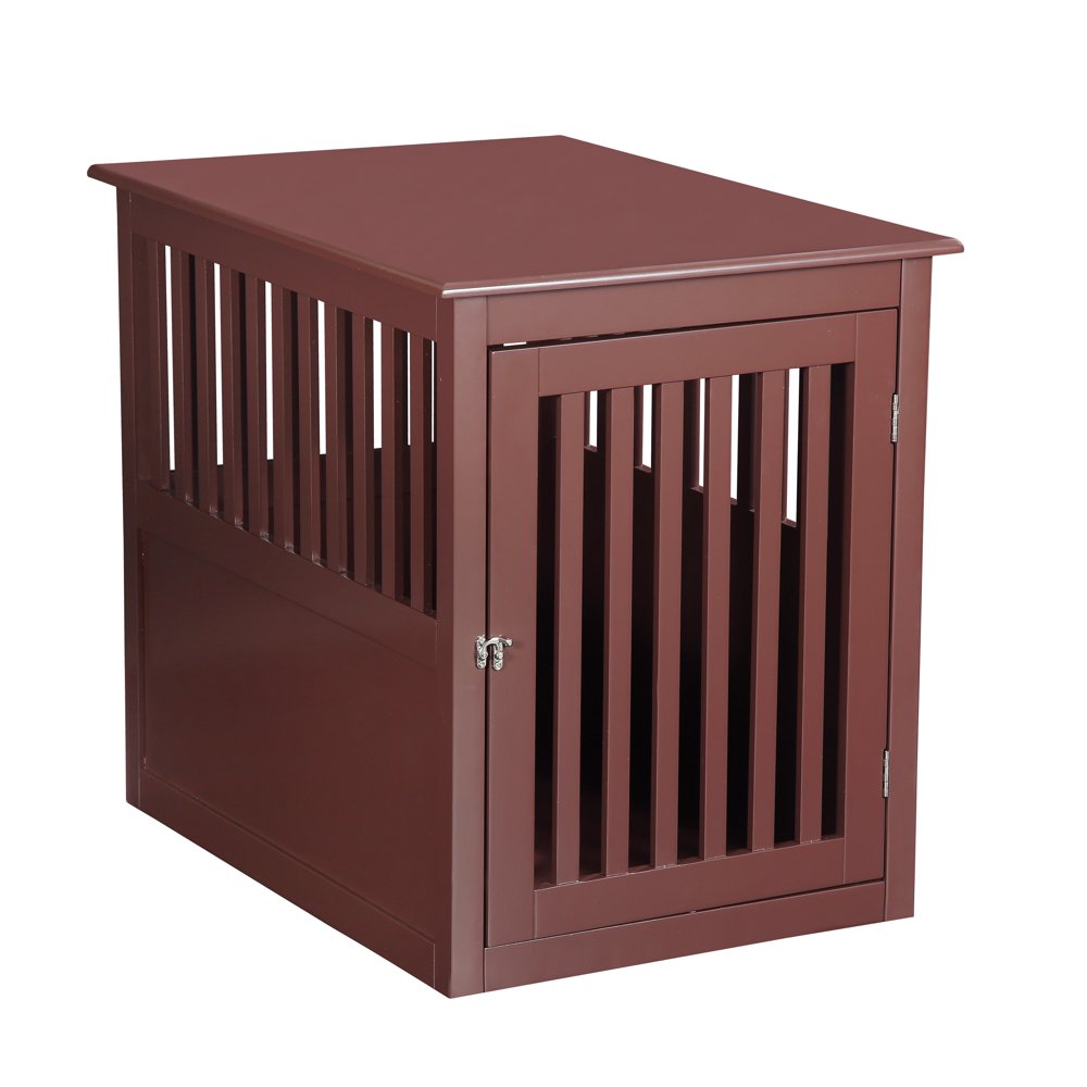 PetHupHup Dog House Pet Chest End Table Brown