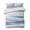 Gray Blue, variant on Quilts Twin Size Bedding Set, Orange Gray White Lightweight Quilted Comforter, Farmhouse Abstract Ombre Texture Soft Reversible Bedspread Coverlet with Pillow Covers for All Season, 68" x 86"