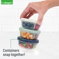thumbnail image 3 of Prokeeper+ Plastic 3 Portion Snack Stack Food Storage Container, Ideal Use for Workday Meals and Travel, 3 of 7