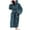 Blue-A, variant on Womens Robe Long Hooded Button Bathrobes Cute Housecoat Soft Warm Robes For Women Brown