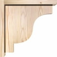 thumbnail image 3 of 5 1/2"W x 14"D x 14"H Newport Smooth Corbel w/Backplate, Douglas Fir, 3 of 9