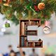 thumbnail image 2 of Adornos de árbol de Navidad con forma de libro, colgante de estantería con forma de letra, adorno de bibliotecario para amantes de los libros, adorno de acrílico para Navidad, regalo para amantes de l, 2 of 7