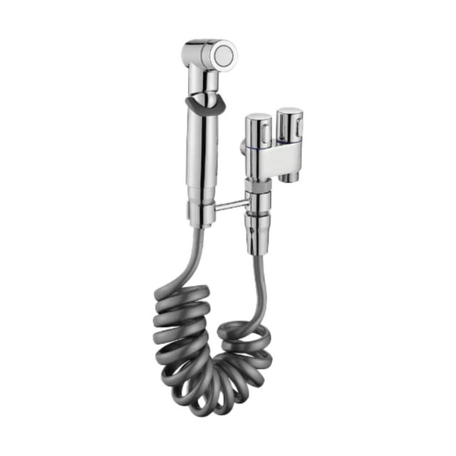 Lipstore Bidet Salle de Bain Toilette Ensemble d'Accessoires de Bidet Pression d'Eau Réglable Jet