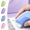 🏆 Retractable-Blue, variant on WWC Retractable Erasers, Soft TPE Push Pull Sliding Pencil Erasers with Lock, Cute Curved Grip Erasers for School and Office, Blue