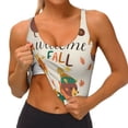 thumbnail image 4 of Lsque Autumn In The Forest Printed Women'S Sports Bra, Compression, Moisture Wicking, High-Impact Sports Bra For Women,Supportive sports bra-Medium, 4 of 9