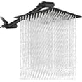 thumbnail image 1 of Cabeza de Ducha de Lluvia de Alta Presión, Regadera Cuadrado de Acero Inoxidable con 27 cm Brazo de Ducha Ajustable, 1 of 7