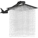 thumbnail image 1 of Cabeza de Ducha de Lluvia de Alta Presión, Regadera Cuadrado de Acero Inoxidable con 27 cm Brazo de Ducha Ajustable, 1 of 7