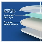 Sealy Essentials Cooling Gel Memory Foam Pillow, Adult, 2 Pack