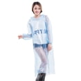 thumbnail image 2 of Transparent Raincoat Disposable Raincoat Thickened Full Body Portable Adult Hiking Card Raincoat, 2 of 4