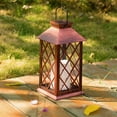 thumbnail image 4 of Rvasteizo Outdoor Lights, Solar Lanterns Outdoor Hanging Lantern Lights- Hollowed-Out Metal Decor Lantern-LED Decorative Garden Light - Delicate Garden Decoration For Patio, 4 of 5
